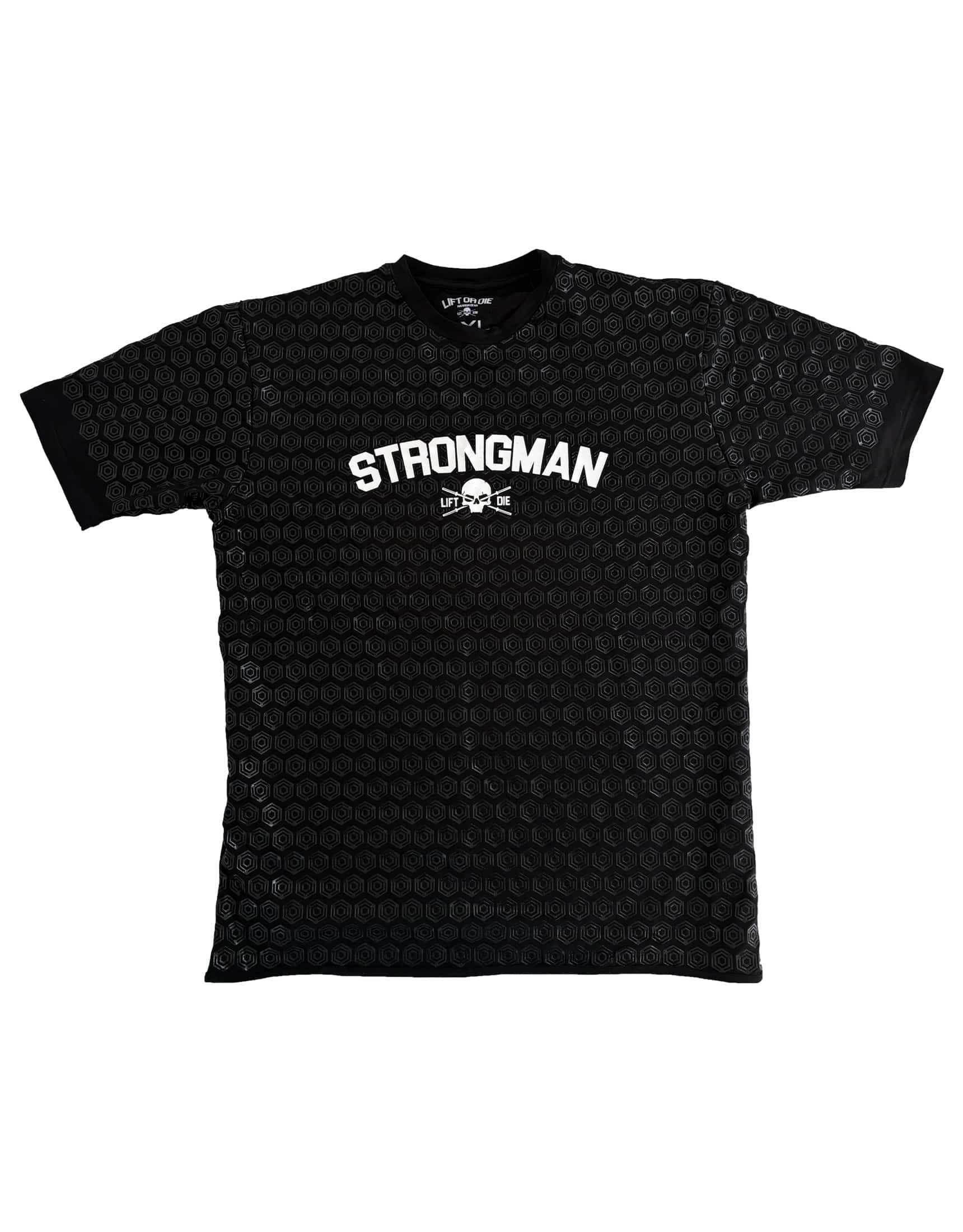 Camiseta de agarre strongman - guerrero lift or die - piedras del atlas - levantamiento de troncos - eje - yugo - saco de arena