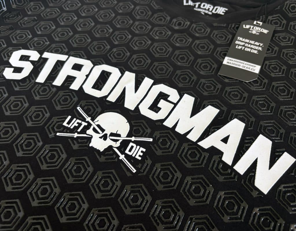 Camiseta warrior gear con agarre máximo strongman