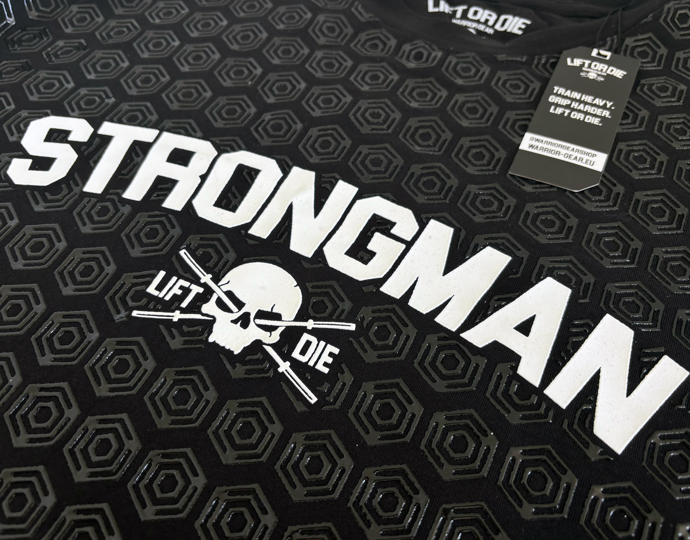 Camiseta warrior gear con agarre máximo strongman