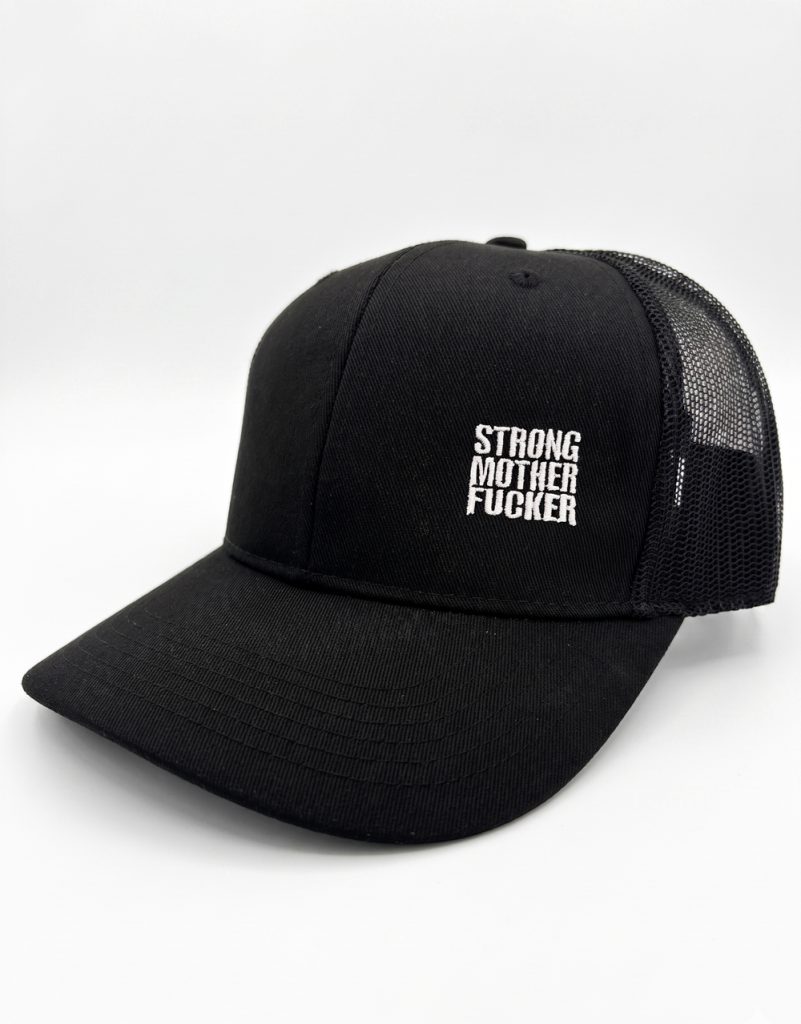 trucker cap strong mother fcker warrior gear bodybuilding - powerlifting - strongman - bodybuilding