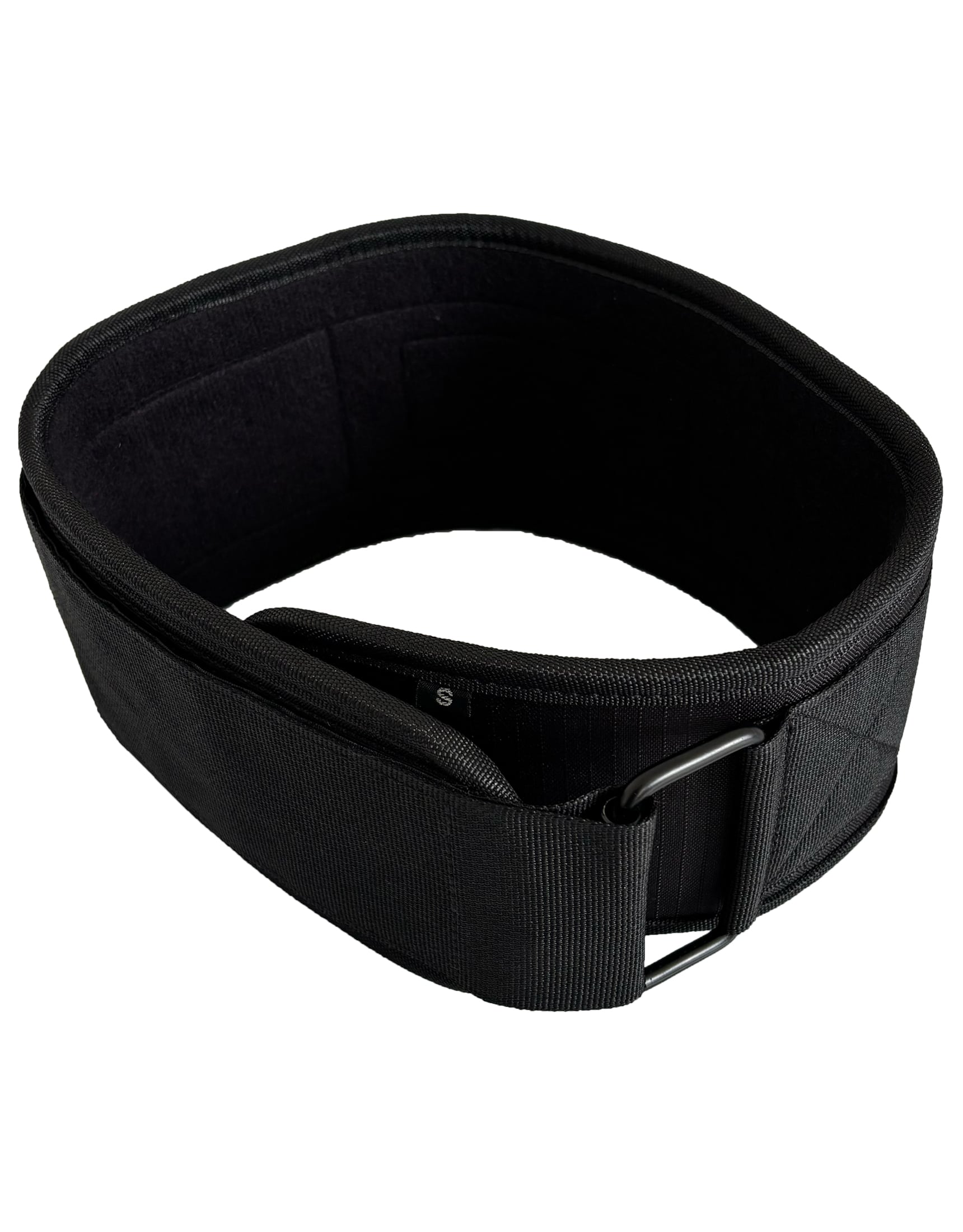 ceinture nylon muscu noir souple warrior gear - hyrox - crosslifting - musculation