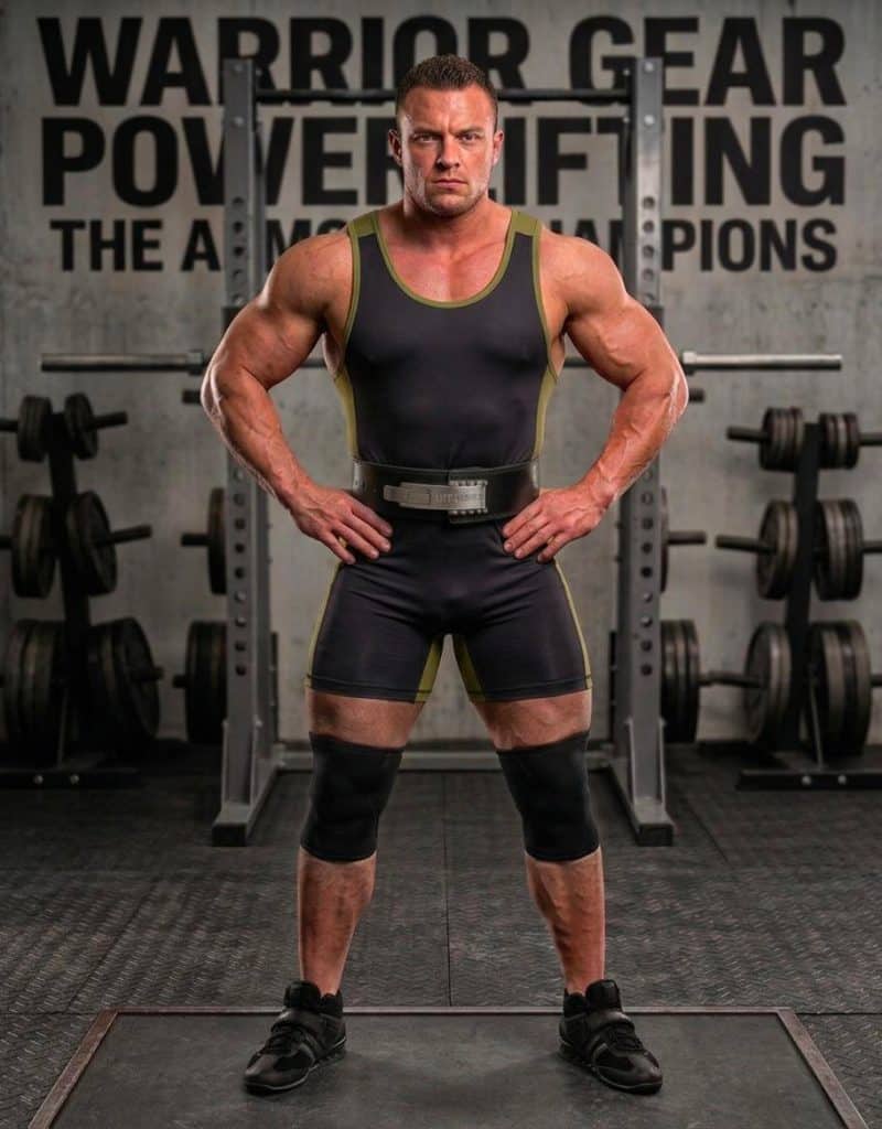 black classic powerlifting singlet warrior gear