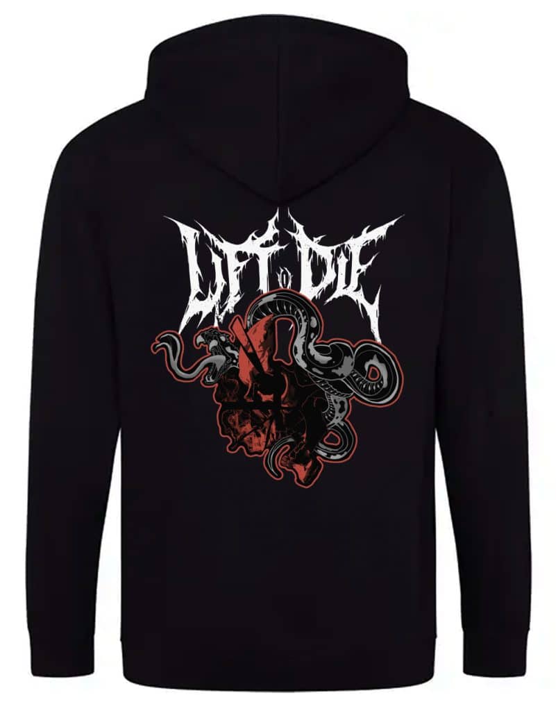 bodybuilding sweatshirt death metal powerlifting warrior gear lift or die