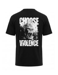 Visuel dos gorille agressif Choose Violence du t-shirt powerlifting et bodybuilding - Warrior Gear
