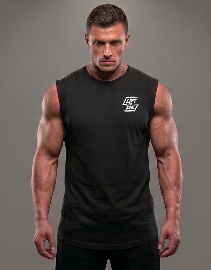 sleeveless bodybuilding t-shirt lift or die core edition