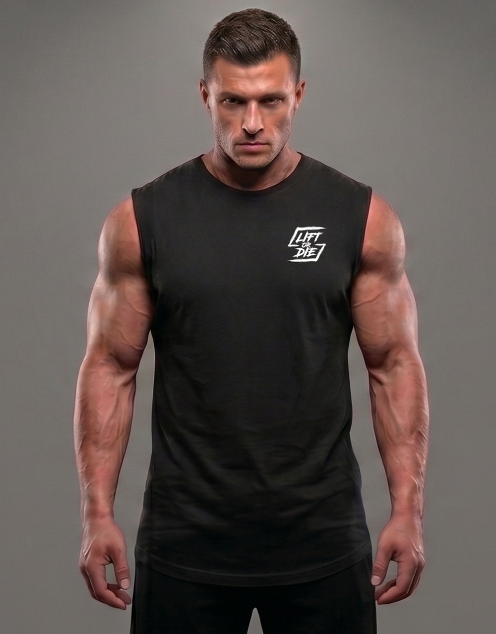 sleeveless bodybuilding t-shirt lift or die core edition