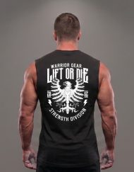 t-shirt sans manches musculation powerlifting strongman strength division - warrior gear