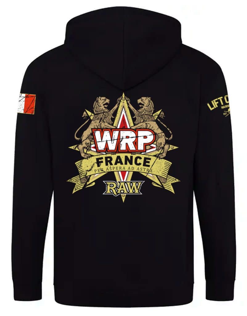 Bluza rozpinana WRPF France - Bluza z kapturem WRPF Powerlifting - Bluza z kapturem WRPF Zip-Up