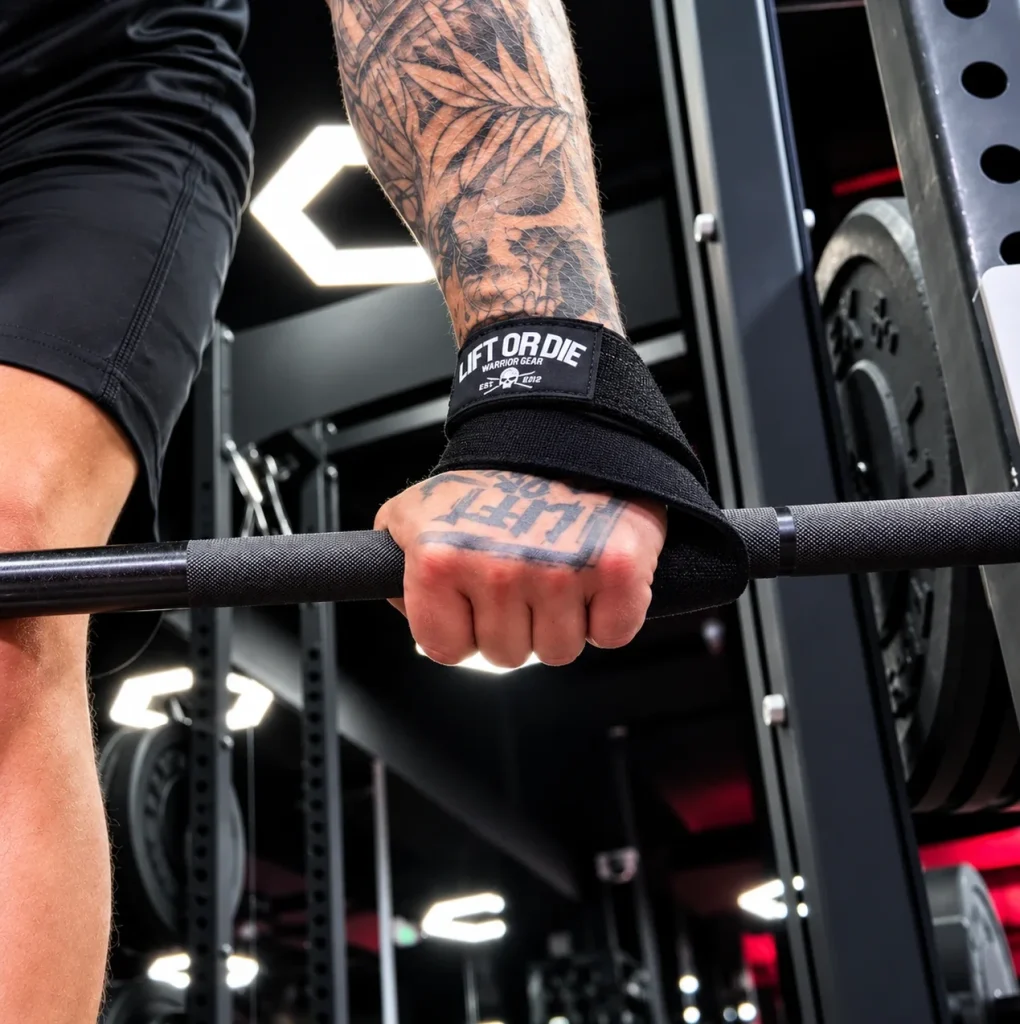 Cinghia per stacchi da terra a forma di otto realizzata in nylon indistruttibile da warrior gear