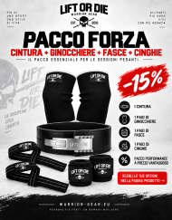 warrior gear Force Pack: Force Pack, cintura, ginocchiere, cinghia
