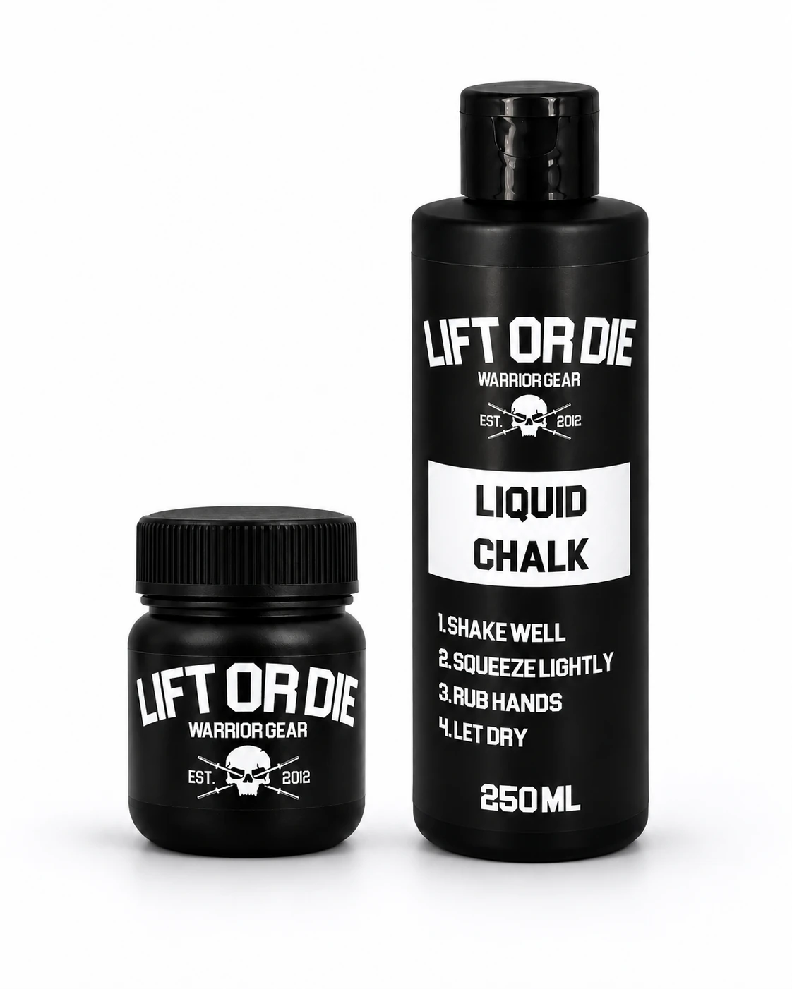 Pack ammoniac et magnésie liquide Warrior Gear pour musculation, powerlifting et strongman