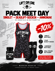 PACK MEET DAY WARRIOR GEAR : Singlet, Rucksack, deadlift , Ammoniak-Socke