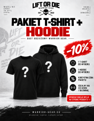 Pakiet koszulek z kapturem warrior gear